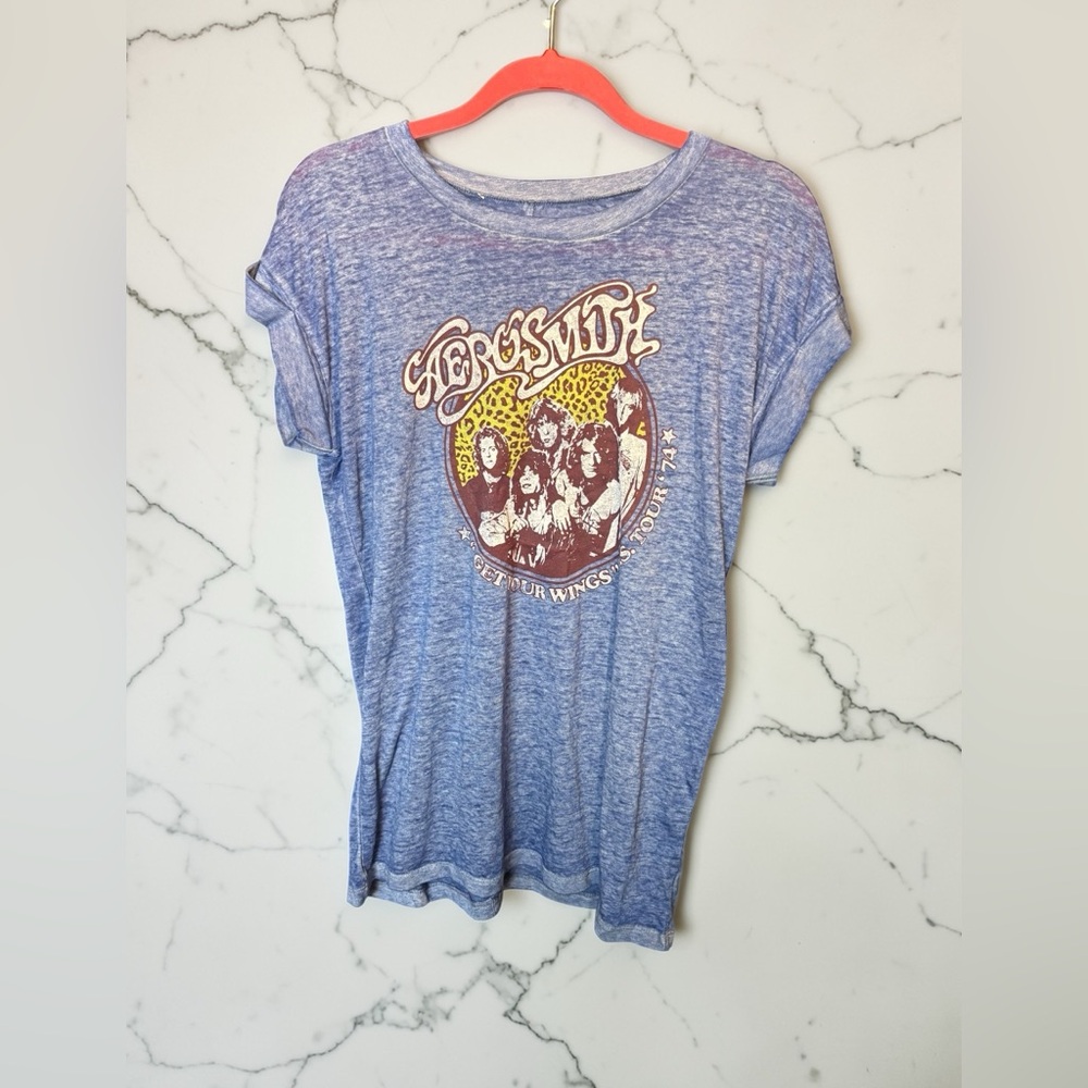 Aerosmith Blue Graphic Women's Tee